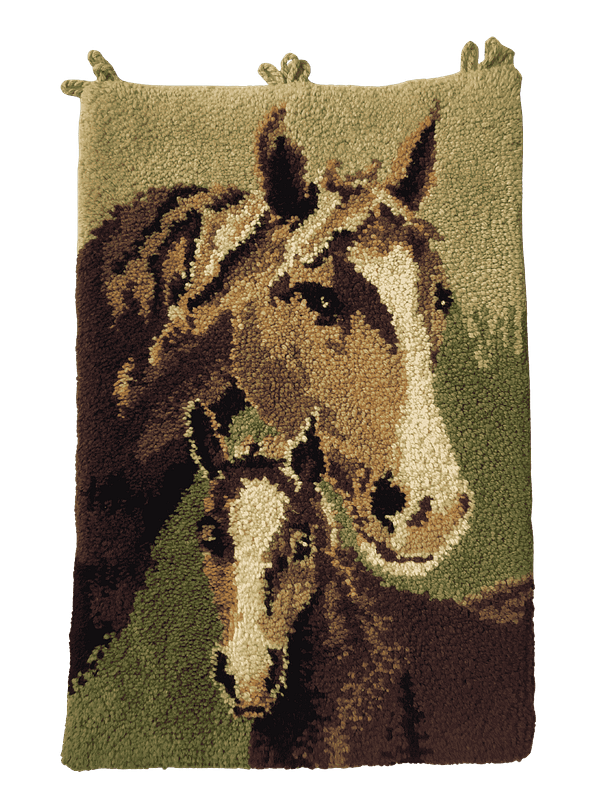 Horses Shaggy Rug